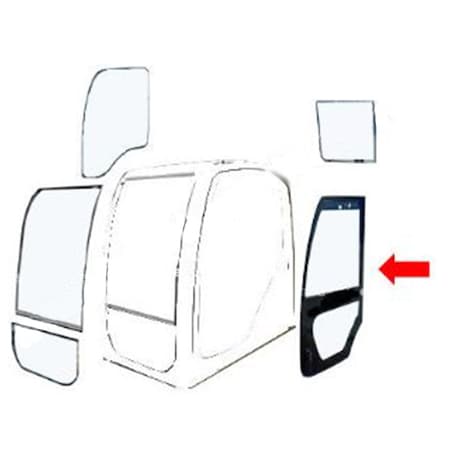 Aftermarket 84143871 Left Side Door Glass Fits Ford Fits New Holland NH Loader W110C W130C CAH40-0188